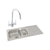 Abode Trydent 1.5B Inset St/Steel Sink Tap Pack - Unbeatable Bathrooms