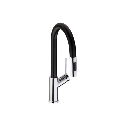 Abode Virtue Nero Mixer Tap w/Pull Out - Chrome - Unbeatable Bathrooms