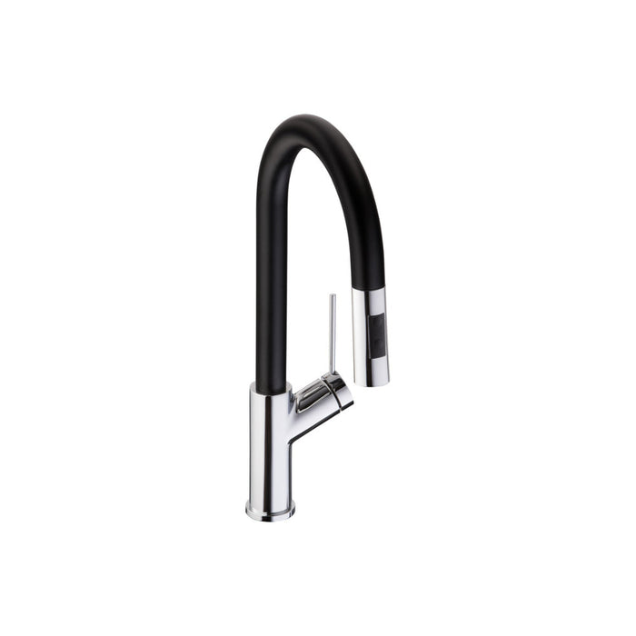 Abode Virtue Nero Mixer Tap w/Pull Out - Chrome - Unbeatable Bathrooms
