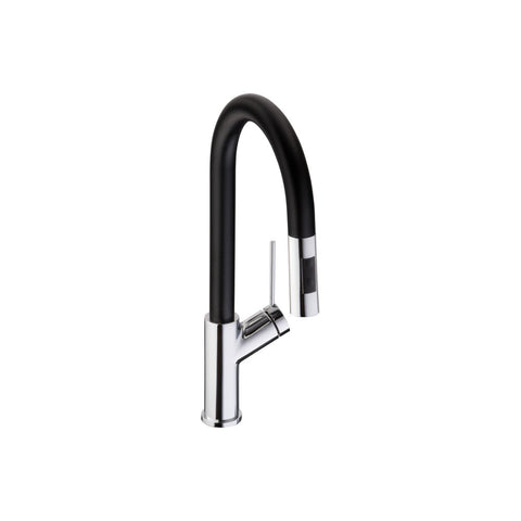 Abode Virtue Nero Mixer Tap w/Pull Out - Chrome - Unbeatable Bathrooms