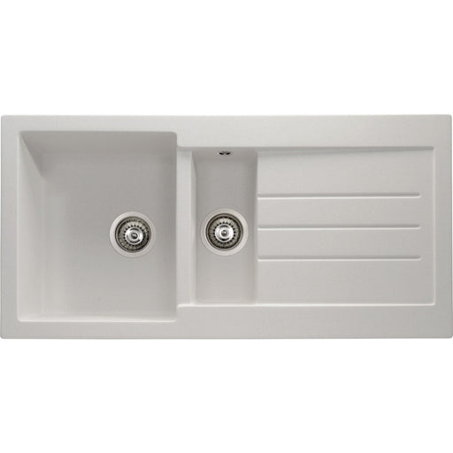 Abode Xcite 1.5B & Drainer Granite Inset Sink - Unbeatable Bathrooms