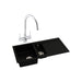 Abode Xcite 1.5B Inset Black Metallic Sink Tap Pack - Unbeatable Bathrooms