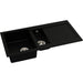 Abode Xcite 1.5B Inset Black Metallic Sink Tap Pack - Unbeatable Bathrooms