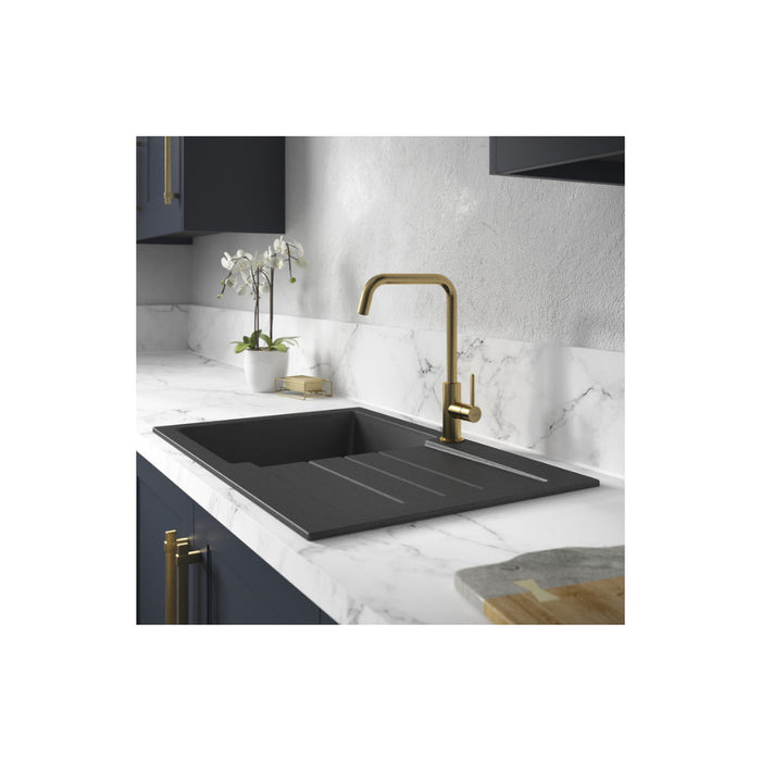 Abode Xcite 1B & Drainer Granite Inset Sink - Unbeatable Bathrooms