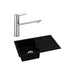 Abode Xcite 1B Inset Black Metallic Sink Tap Pack - Unbeatable Bathrooms