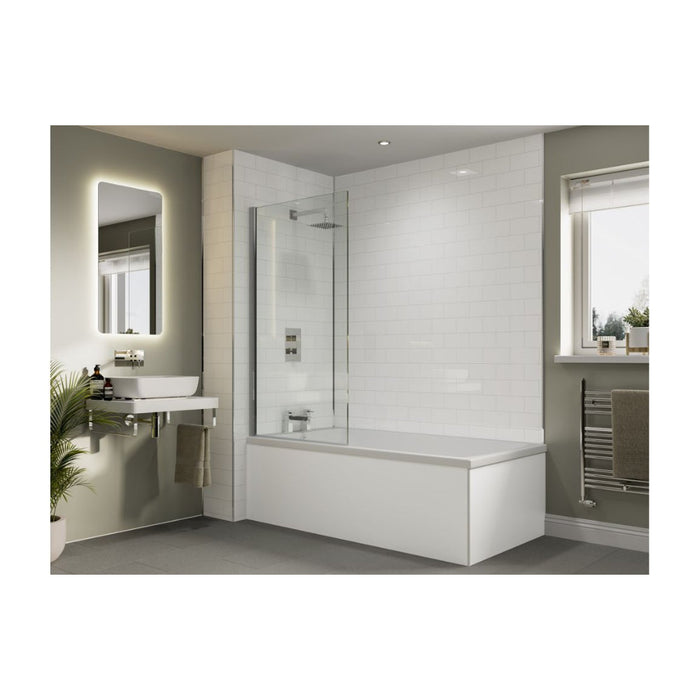 Abode Zeal Deck Mounted Bath Filler - Chrome - Unbeatable Bathrooms