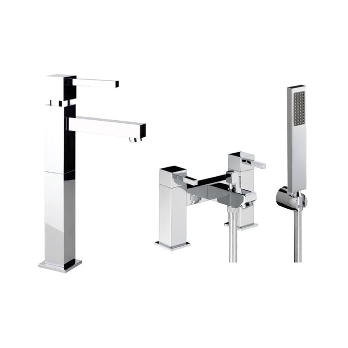 Abode Zeal Pack Offer 4 (Tall Basin Mixer & Bath/Shower Mixer) - Chrome - Unbeatable Bathrooms