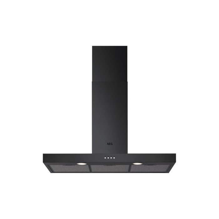 AEG DBX3951R Box Chimney Hood - Matt Black - Unbeatable Bathrooms