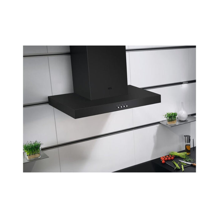 AEG DBX3951R Box Chimney Hood - Matt Black - Unbeatable Bathrooms