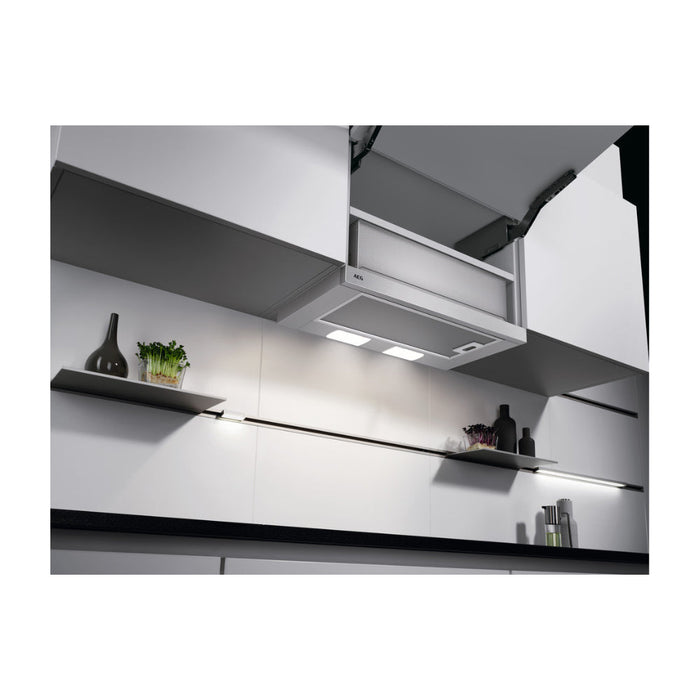 AEG DPB3632S 60cm Telescopic Hood - Silver - Unbeatable Bathrooms