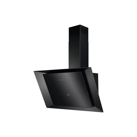 AEG DVK6981HB 90cm Vertical Chimney Hood - Matt Black & Black Glass - Unbeatable Bathrooms
