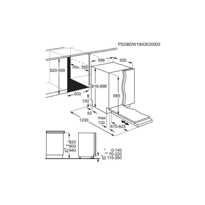 AEG FSE84607P F/I 13 Place Dishwasher - Unbeatable Bathrooms