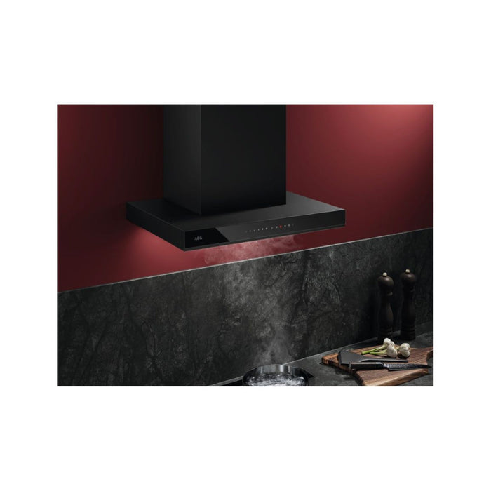 AEG GB87D71CB Box Chimney Hood - Black - Unbeatable Bathrooms
