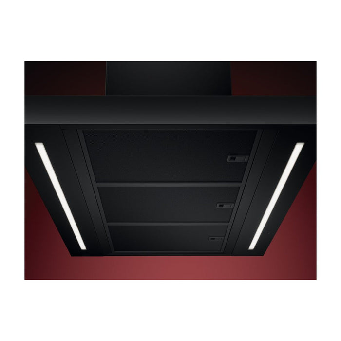 AEG GI87D91CB 90cm Box Island Hood - Black - Unbeatable Bathrooms
