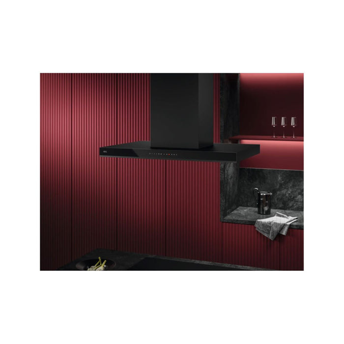 AEG GI87D91CB 90cm Box Island Hood - Black - Unbeatable Bathrooms