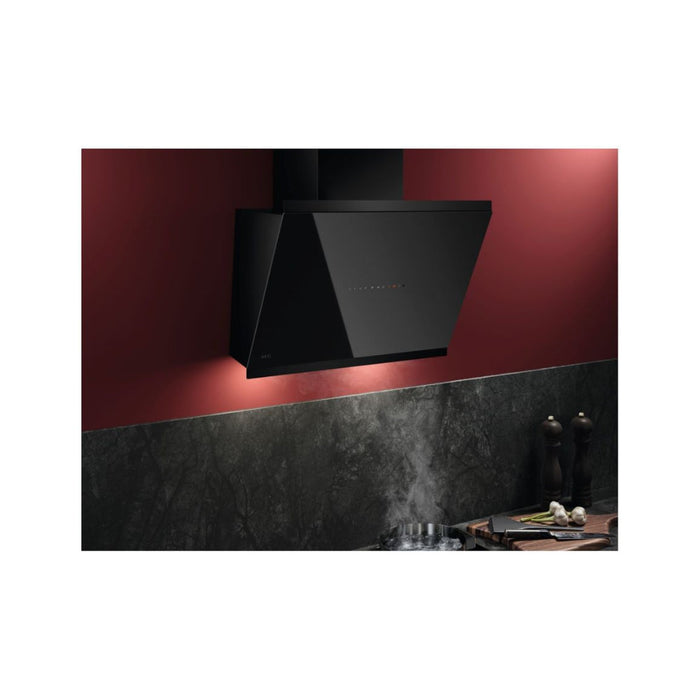 AEG GV77D61SB Angled Chimney Hood - Black - Unbeatable Bathrooms