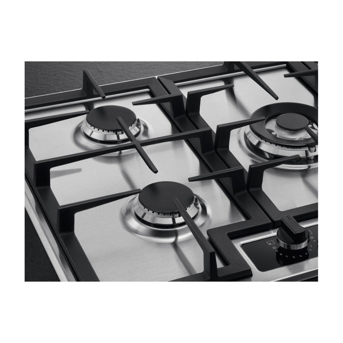 AEG HGB75420YM 75cm Gas Hob - St/Steel - Unbeatable Bathrooms