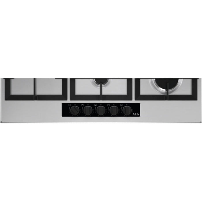 AEG HGB95522YM 90cm Gas Hob - St/Steel - Unbeatable Bathrooms