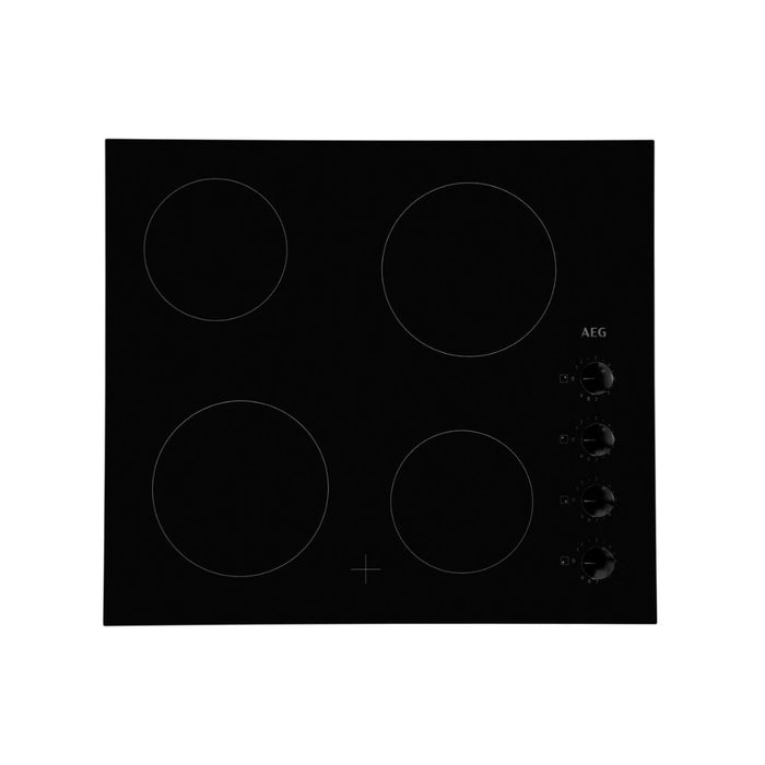 AEG HK614000CB 60cm Ceramic Hob - Black - Unbeatable Bathrooms