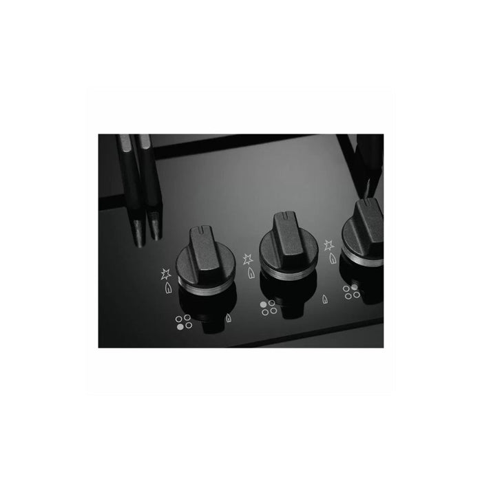 AEG HKB95450NB 90cm Gas on Glass Hob - Black - Unbeatable Bathrooms