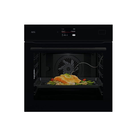 AEG NBB8S731AB Single Electric Oven w/Steam - Black - Unbeatable Bathrooms