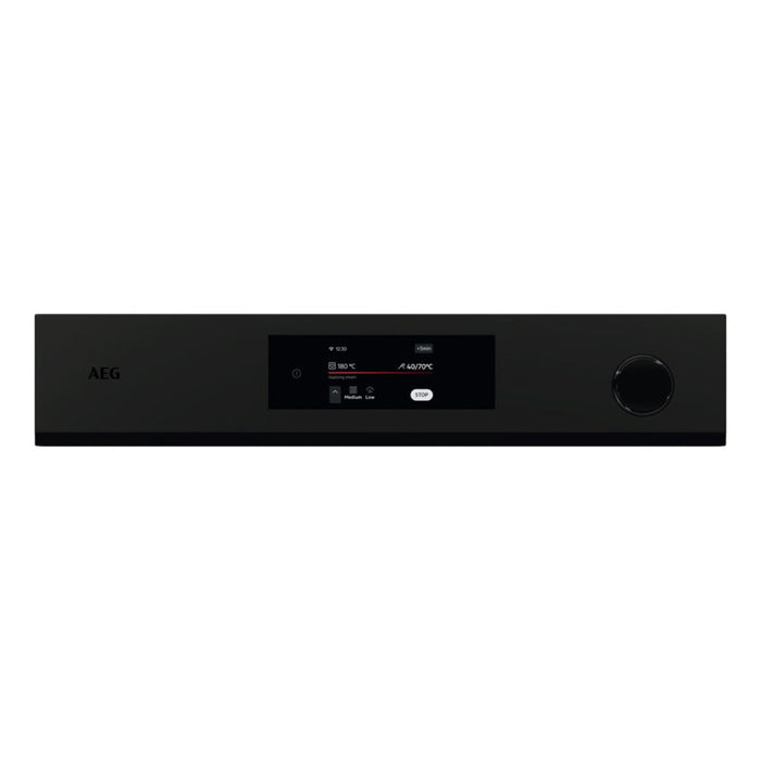 AEG NBR7P731ST Single Pyrolytic Oven w/Steam - Matt Black - Unbeatable Bathrooms