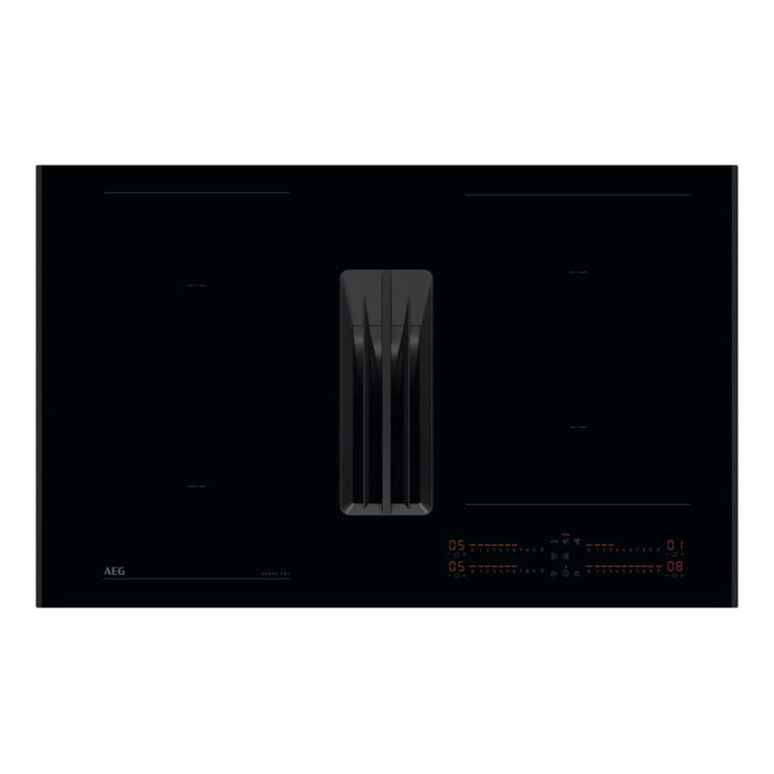 AEG NCH84C23AB 80cm Venting Induction Hob - Black Glass - Unbeatable Bathrooms