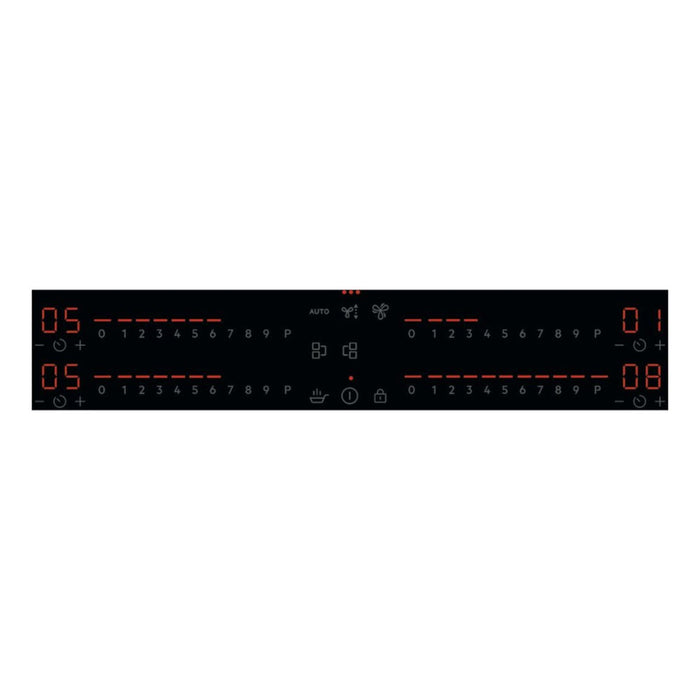 AEG NCH84C23AB 80cm Venting Induction Hob - Black Glass - Unbeatable Bathrooms