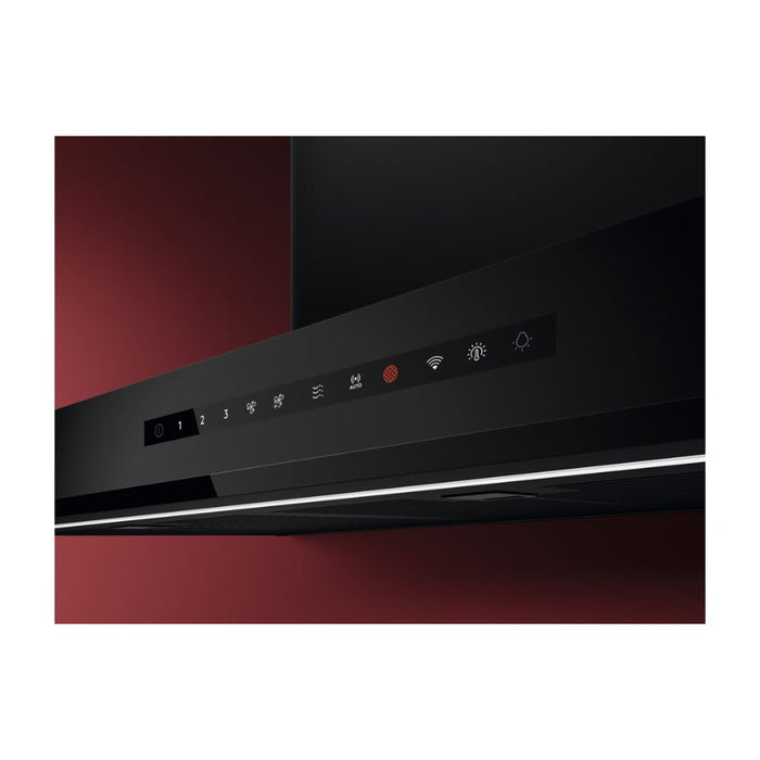 AEG NDB9791AT 90cm Flat Box Chimney Hood - Matt Black - Unbeatable Bathrooms