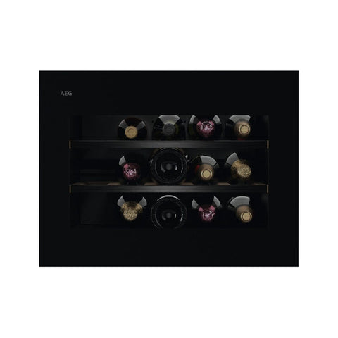 AEG NKW8P21KAB Semi Integrated 60cm Wine Cabinet - Black - Unbeatable Bathrooms