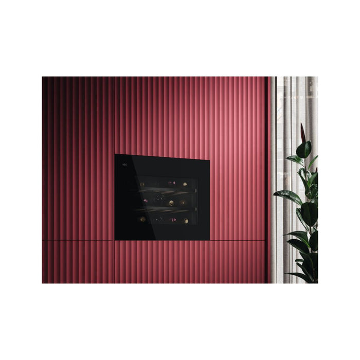 AEG NKW8P21KAB Semi Integrated 60cm Wine Cabinet - Black - Unbeatable Bathrooms