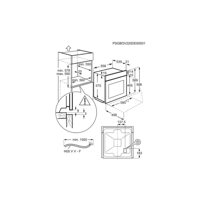 AEG OU5AB20CM Single Electric Oven - St/Steel - Unbeatable Bathrooms