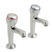Vado Astra Contract Deck Mounted Sink Pillar Taps - Unbeatable Bathrooms