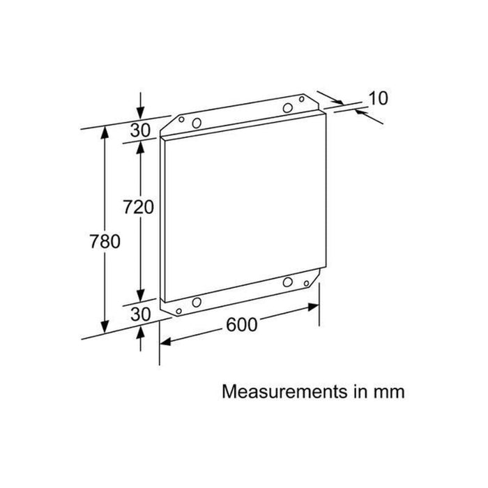 Bosch DHZ6551 60cm Splashback - St/Steel - Unbeatable Bathrooms
