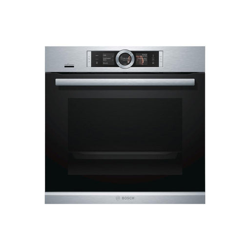 Bosch Serie 8 HRG6769S6B Built In Single Pyrolytic Oven w/Steam - Stainless Steel - Unbeatable Bathrooms