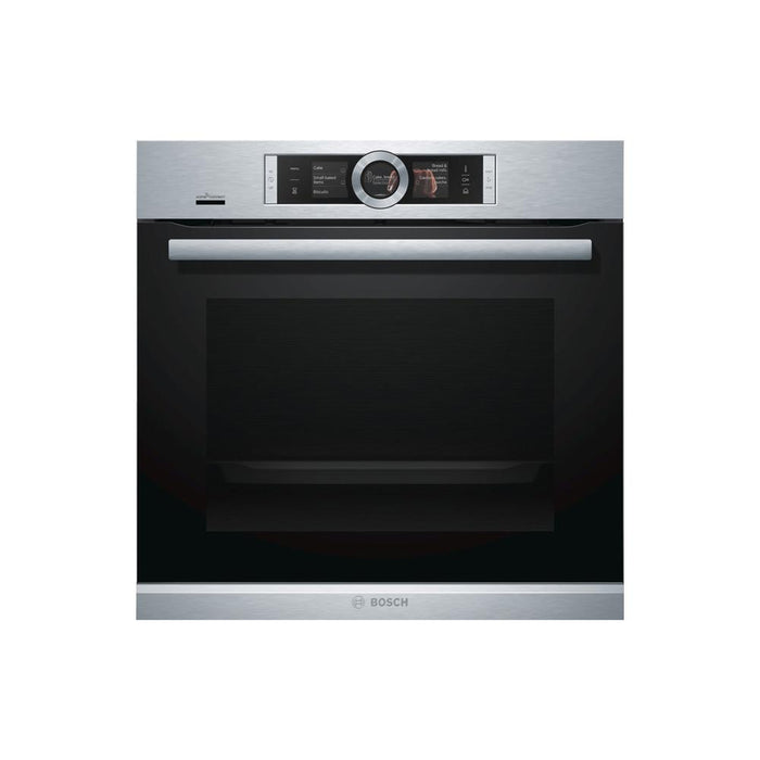 Bosch Serie 8 HRG6769S6B Built In Single Pyrolytic Oven w/Steam - Stainless Steel - Unbeatable Bathrooms