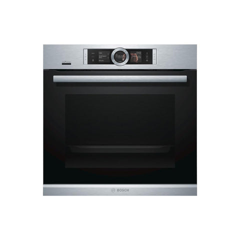 Bosch Serie 8 HRG6769S6B Built In Single Pyrolytic Oven w/Steam - Stainless Steel - Unbeatable Bathrooms