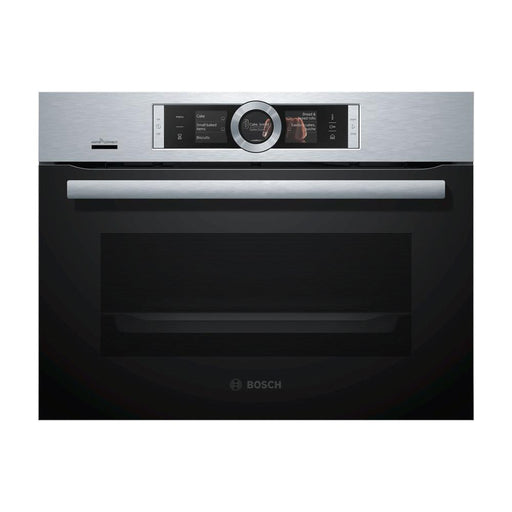 Bosch Serie 8 CSG656BS7B Built In Compact Oven w/Steam - Stainless Steel - Unbeatable Bathrooms