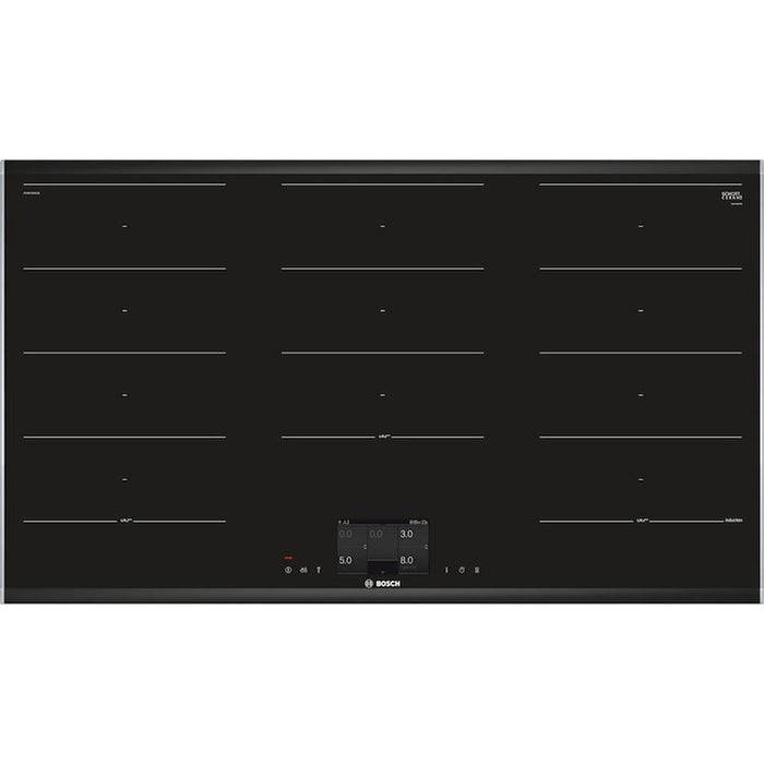 Bosch Serie 8 PXX975KW1E 90cm Flex Induction Hob - Black Glass - Unbeatable Bathrooms