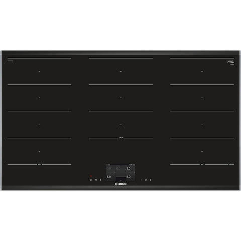 Bosch Serie 8 PXX975KW1E 90cm Flex Induction Hob - Black Glass - Unbeatable Bathrooms