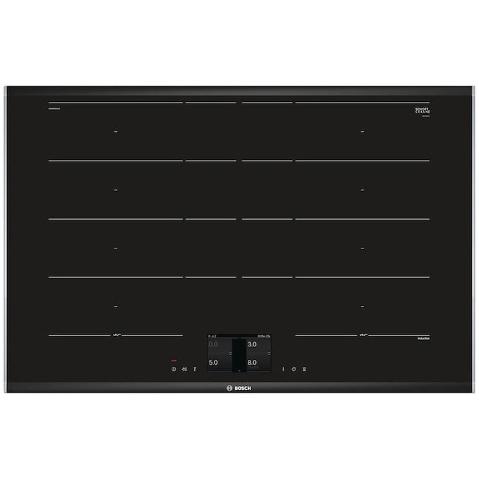 Bosch Serie 8 PXY875KW1E 80cm Flex Induction Hob - Black Glass - Unbeatable Bathrooms