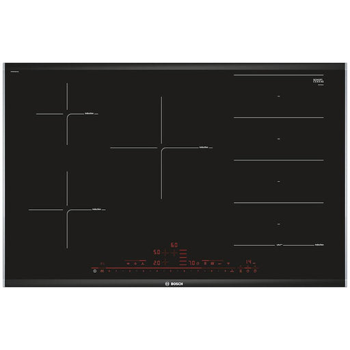 Bosch Serie 8 PXV875DV1E 80cm Flex Induction Hob - Black Glass - Unbeatable Bathrooms