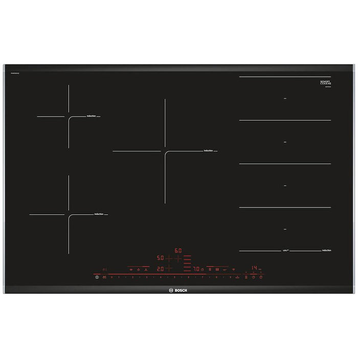 Bosch Serie 8 PXV875DV1E 80cm Flex Induction Hob - Black Glass - Unbeatable Bathrooms