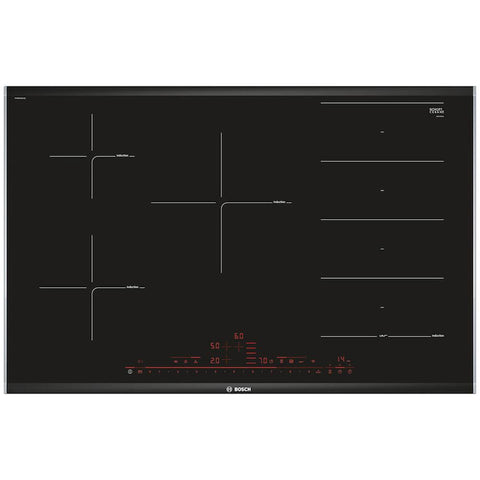 Bosch Serie 8 PXV875DV1E 80cm Flex Induction Hob - Black Glass - Unbeatable Bathrooms