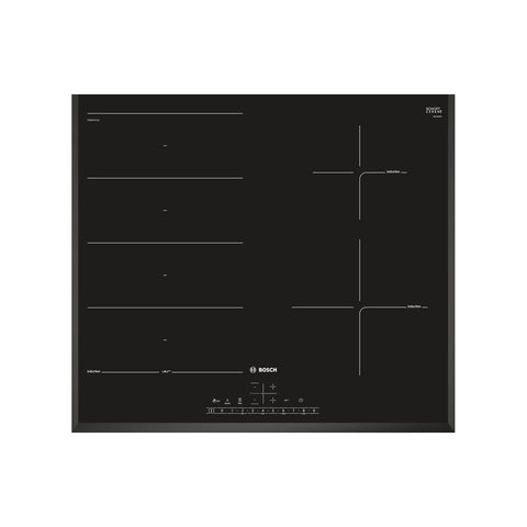 Bosch Serie 6 PXE651FC1E 60cm Flex Induction Hob - Black - Unbeatable Bathrooms