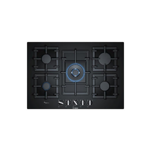 Bosch Serie 6 PPQ7A6B90 75cm Gas Hob - Black Glass - Unbeatable Bathrooms
