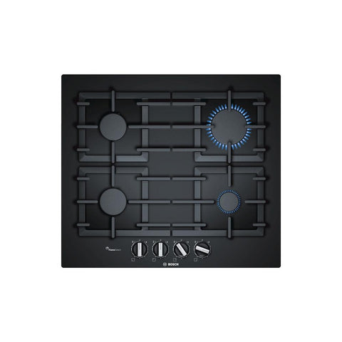 Bosch Serie 6 PPP6A6B90 60cm Gas Hob - Black Glass - Unbeatable Bathrooms