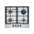 Bosch Serie 6 PCH6A5B90 60cm Gas Hob - Stainless Steel - Unbeatable Bathrooms