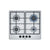 Bosch Serie 4 PGP6B5B60 60cm Gas Hob - Stainless Steel - Unbeatable Bathrooms