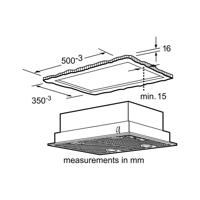 Bosch Serie 4 DHL555BLGB 53cm Canopy Hood - Metallic Silver - Unbeatable Bathrooms